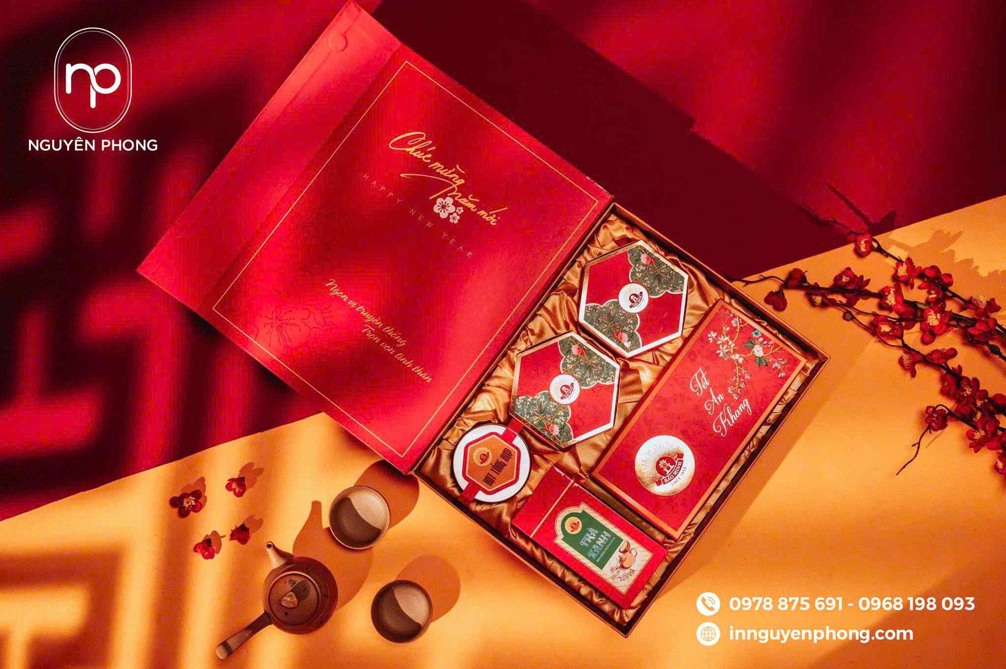 Hộp quà Tết sang trọng, đẳng cấp